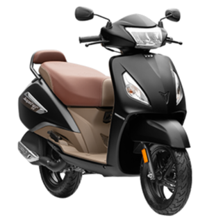 Buy TVS Jupiter ZX SmartXonnect Disc Matte Black Bike from Aapli